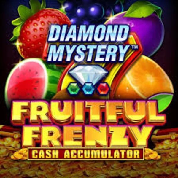 Diamond Mystery Fruitful Frenzy Cash Accumulator by Greentube, showcased at tikitakasnl.com – game logo
